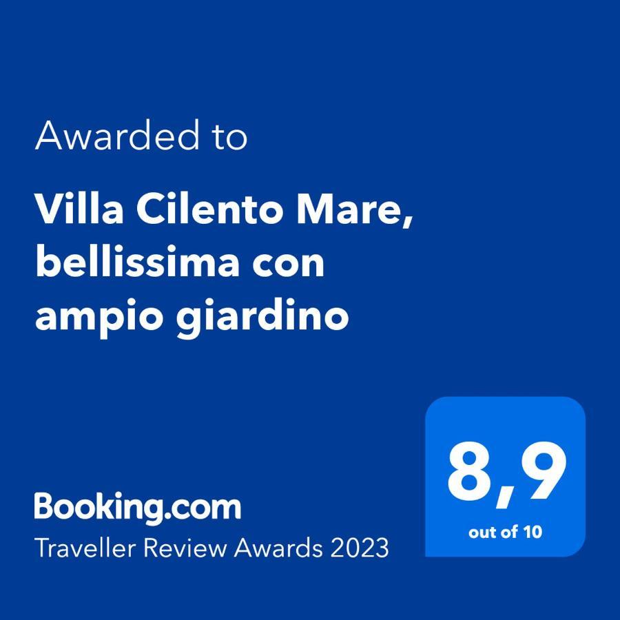קפיטלו Villa Cilento Mare, Bellissima Con Ampio Giardino מראה חיצוני תמונה